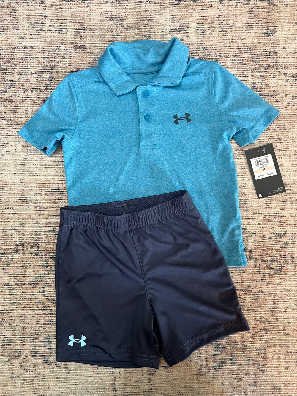 UNDER ARMOUR| nwt 2T Polo with Athletic Shorts Set - Boys